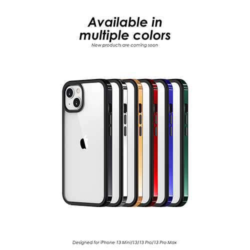 เส้นขอบโลหะที่เปล่งประกายด้วยโทรศัพท์ TPU